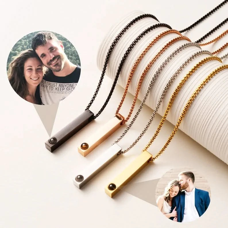 Ciondolo con barra per proiezione fotografica personalizzata