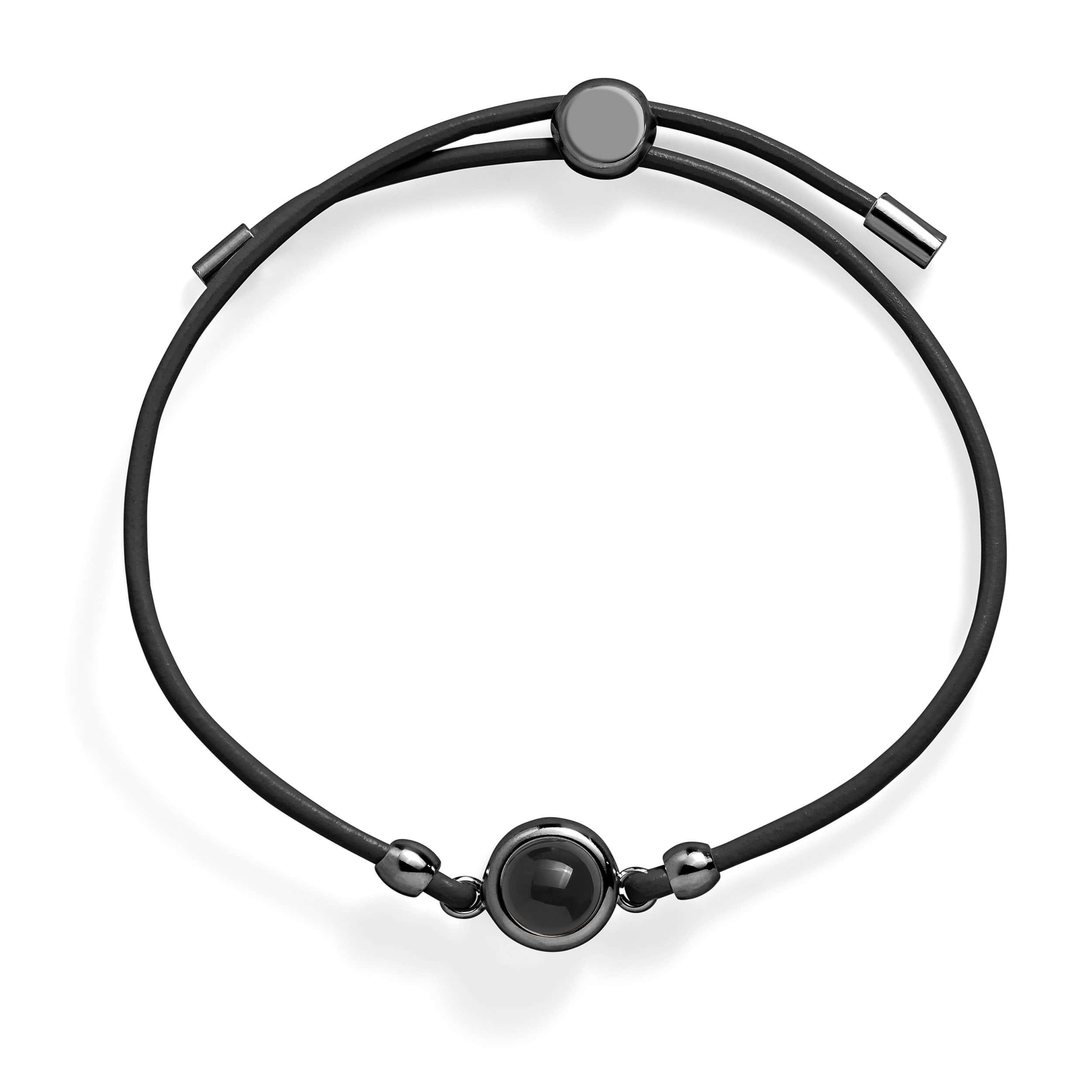 Bracciale in pelle personalizzato con foto