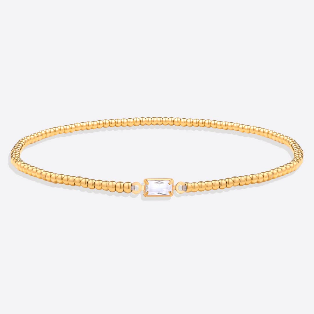 Bracciale con pietre di nascita in oro