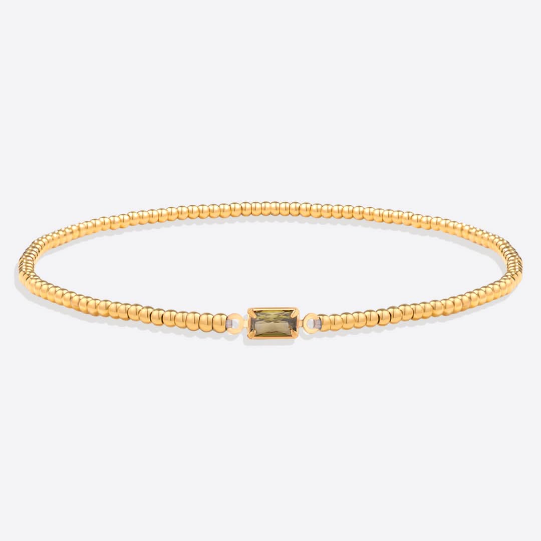 Bracciale con pietre di nascita in oro