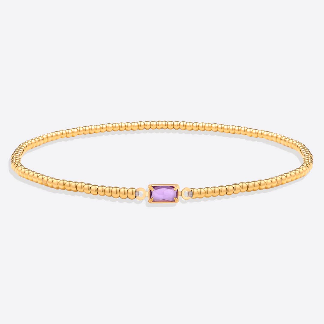 Bracciale con pietre di nascita in oro