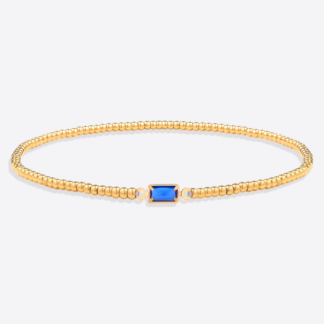 Bracciale con pietre di nascita in oro
