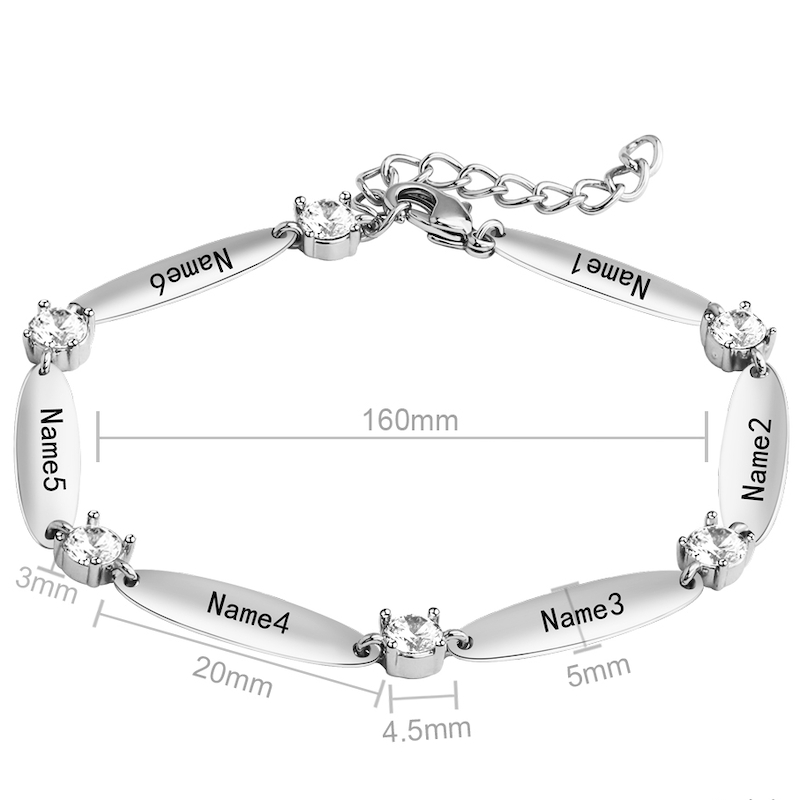 Bracciale personalizzato con incisione