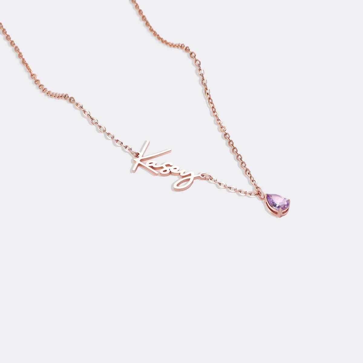 Collana con nome in pietra portafortuna fatta a mano