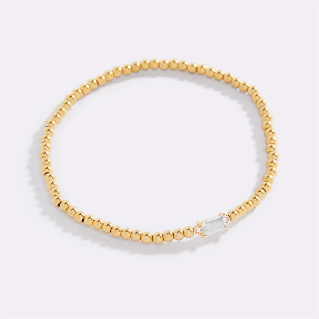 Bracciale con pietre di nascita in oro
