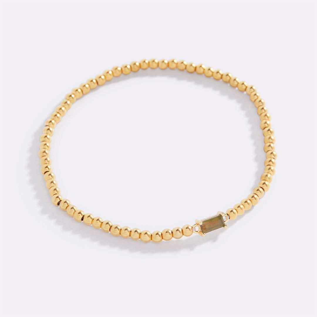 Bracciale con pietre di nascita in oro