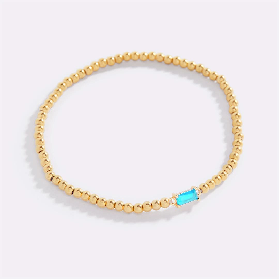 Bracciale con pietre di nascita in oro