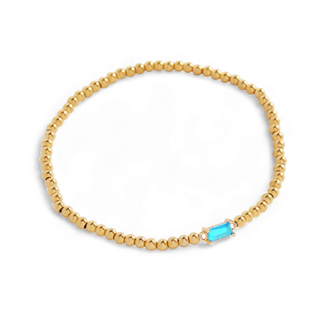 Bracciale con pietre di nascita in oro