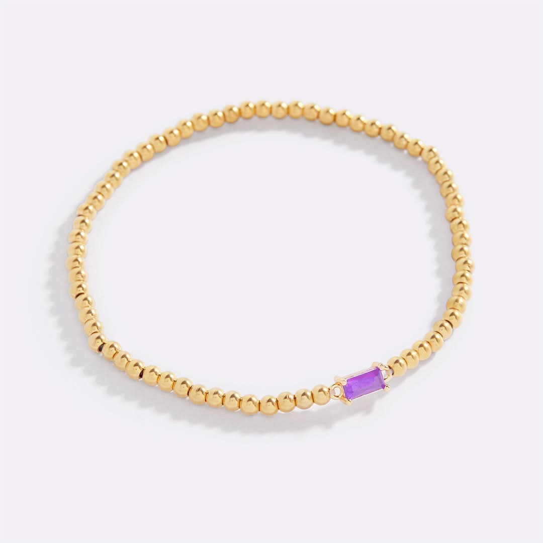 Bracciale con pietre di nascita in oro