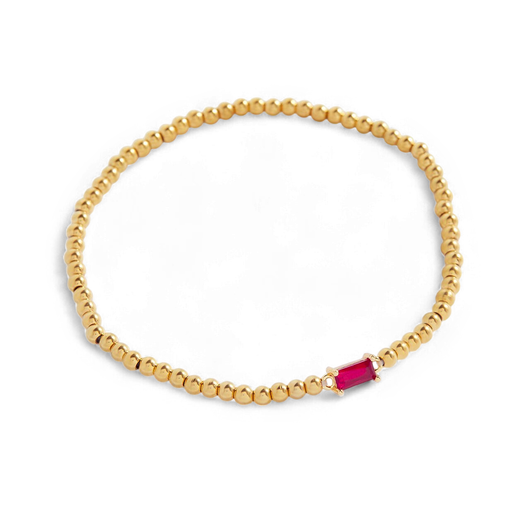 Bracciale con pietre di nascita in oro