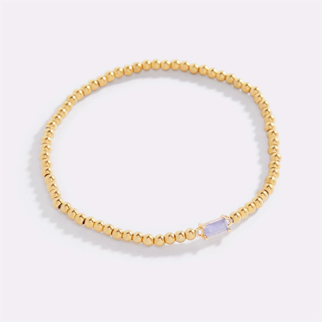 Bracciale con pietre di nascita in oro