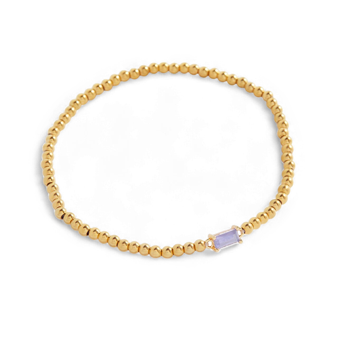 Bracciale con pietre di nascita in oro
