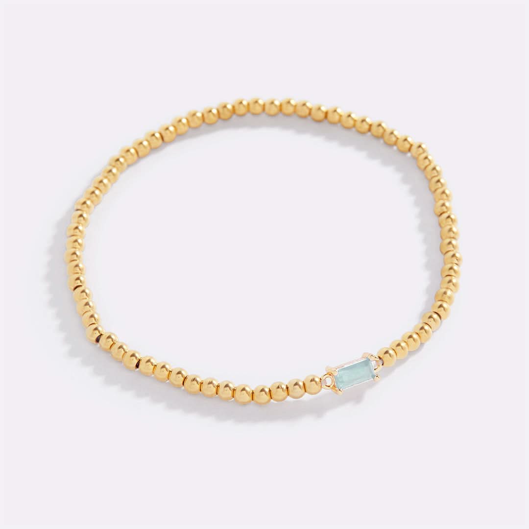 Bracciale con pietre di nascita in oro