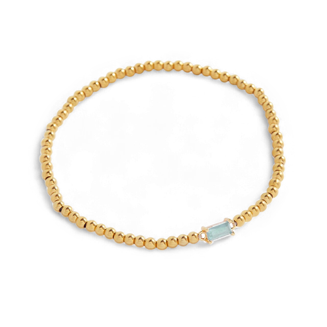 Bracciale con pietre di nascita in oro