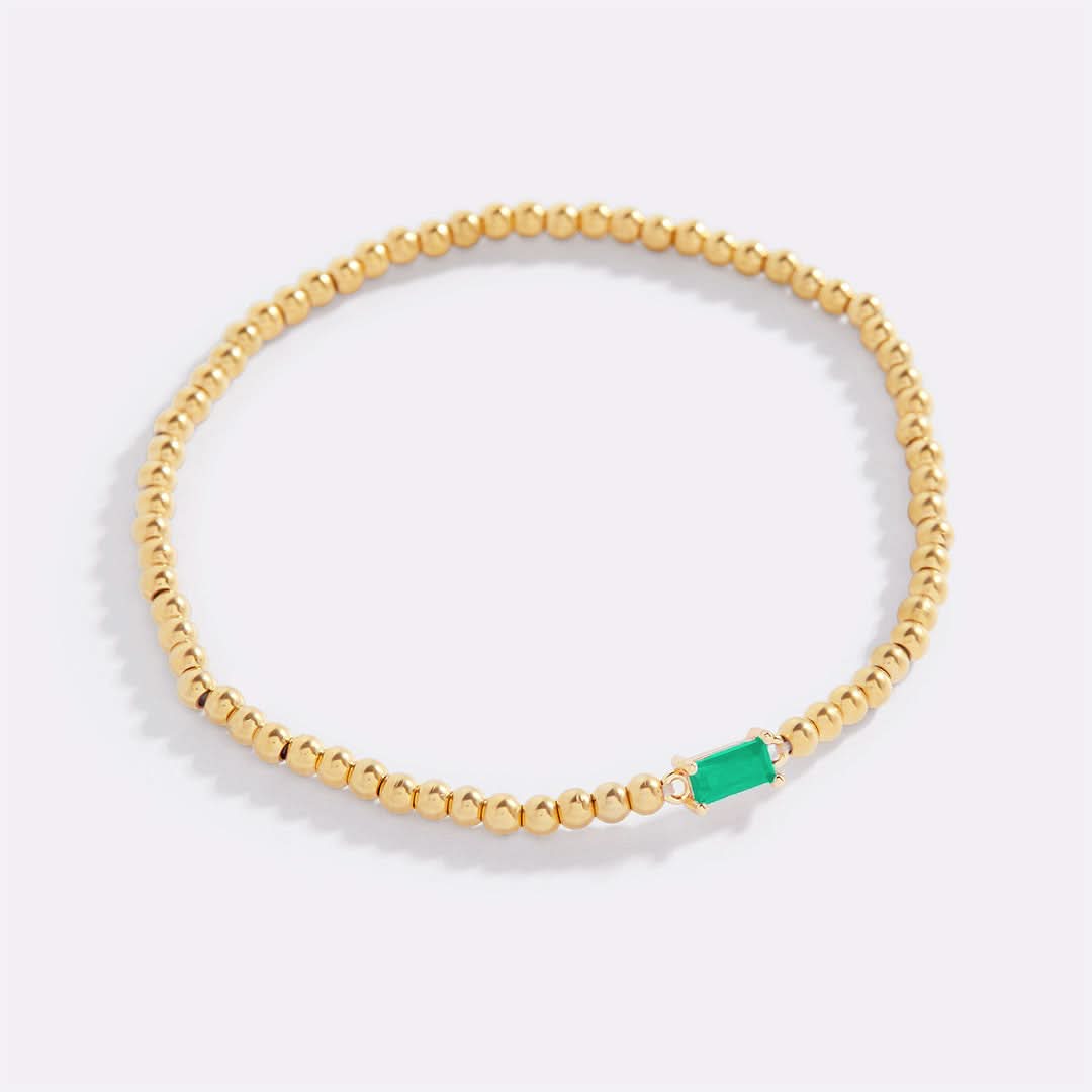 Bracciale con pietre di nascita in oro