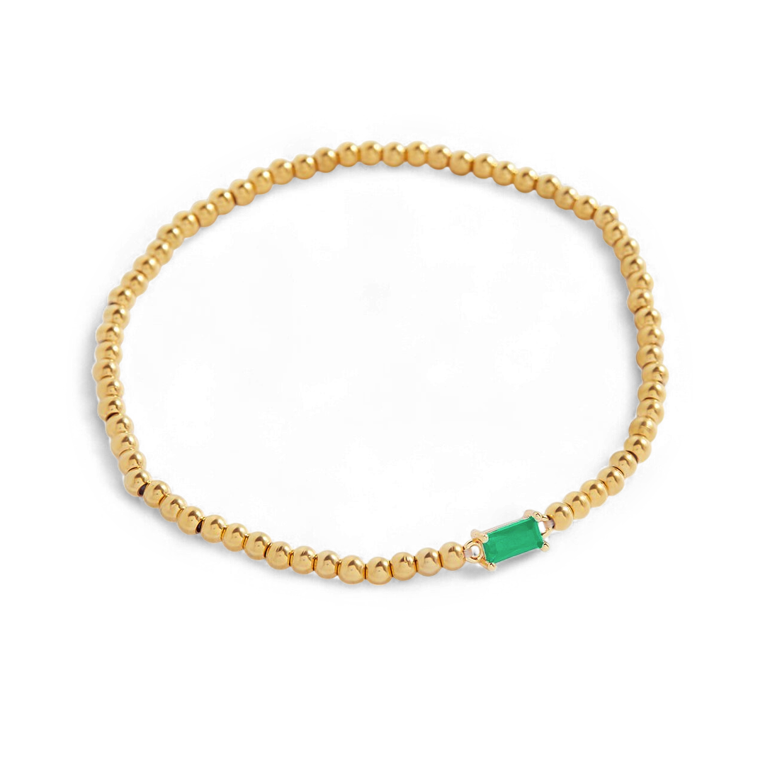 Bracciale con pietre di nascita in oro