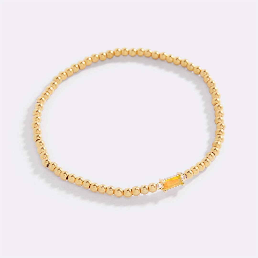 Bracciale con pietre di nascita in oro