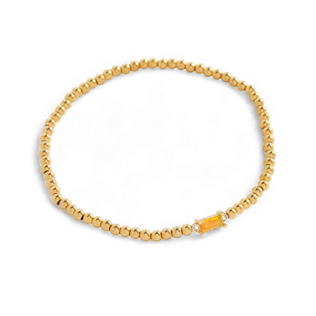 Bracciale con pietre di nascita in oro