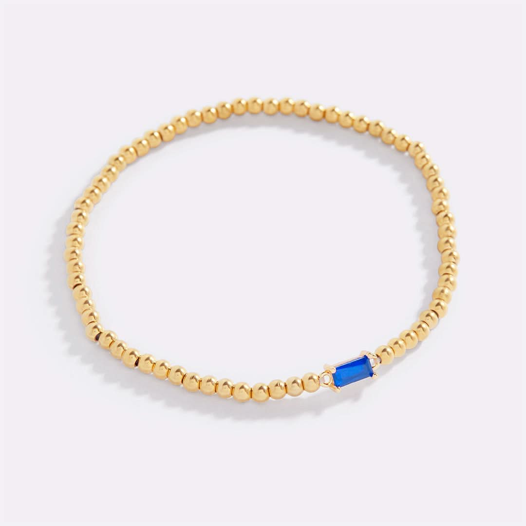 Bracciale con pietre di nascita in oro