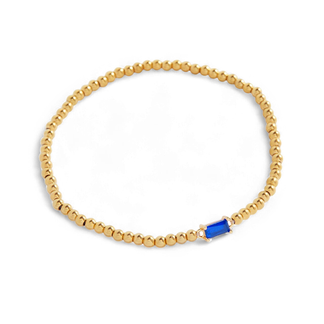 Bracciale con pietre di nascita in oro