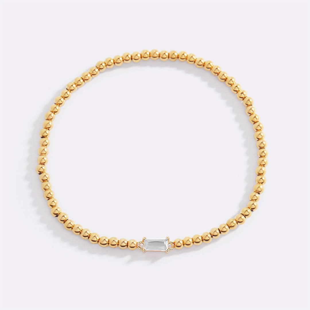 Bracciale con pietre di nascita in oro