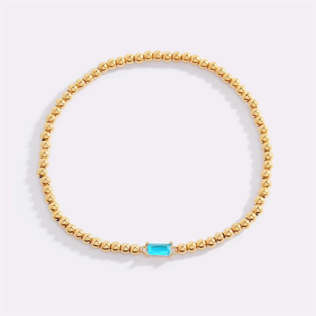 Bracciale con pietre di nascita in oro