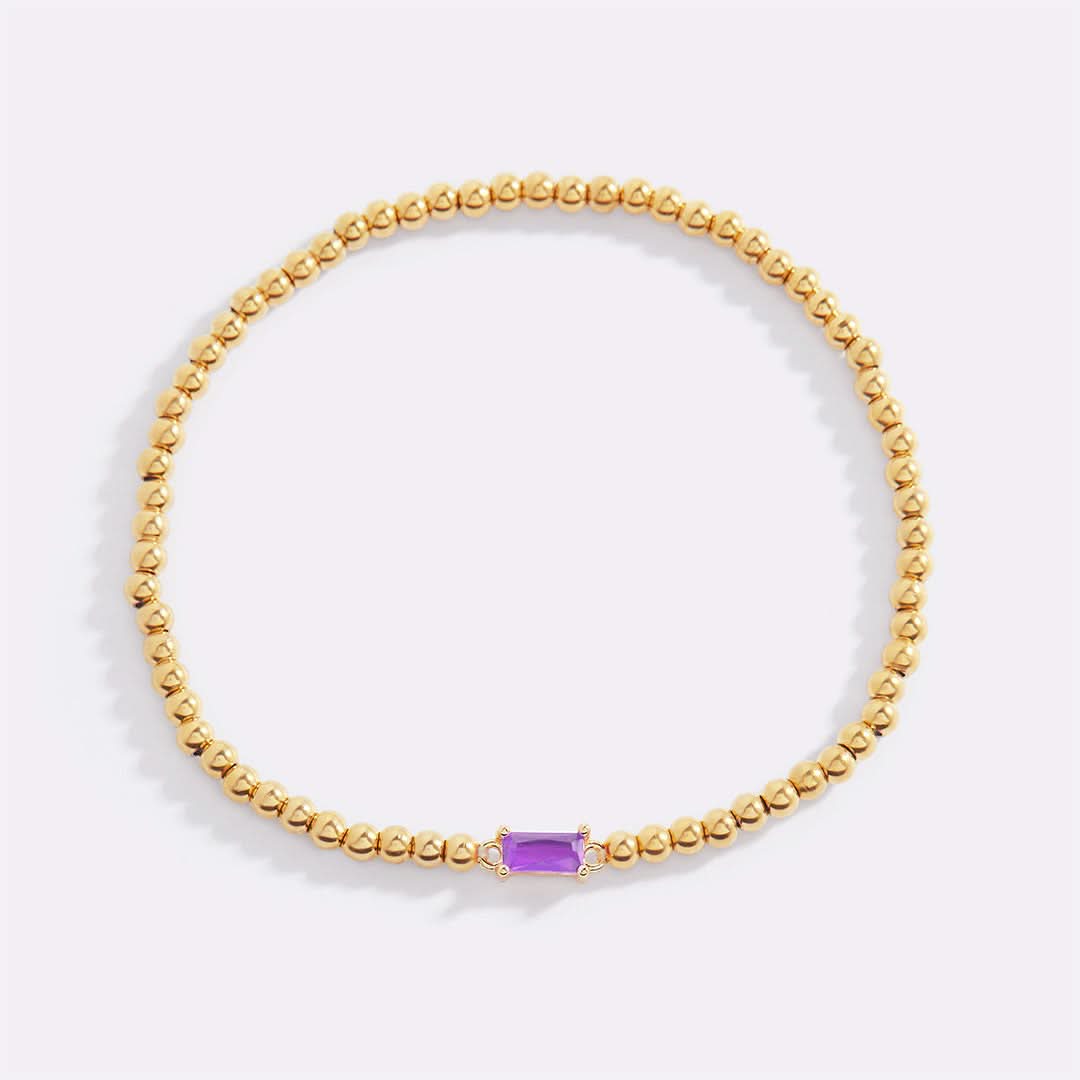 Bracciale con pietre di nascita in oro