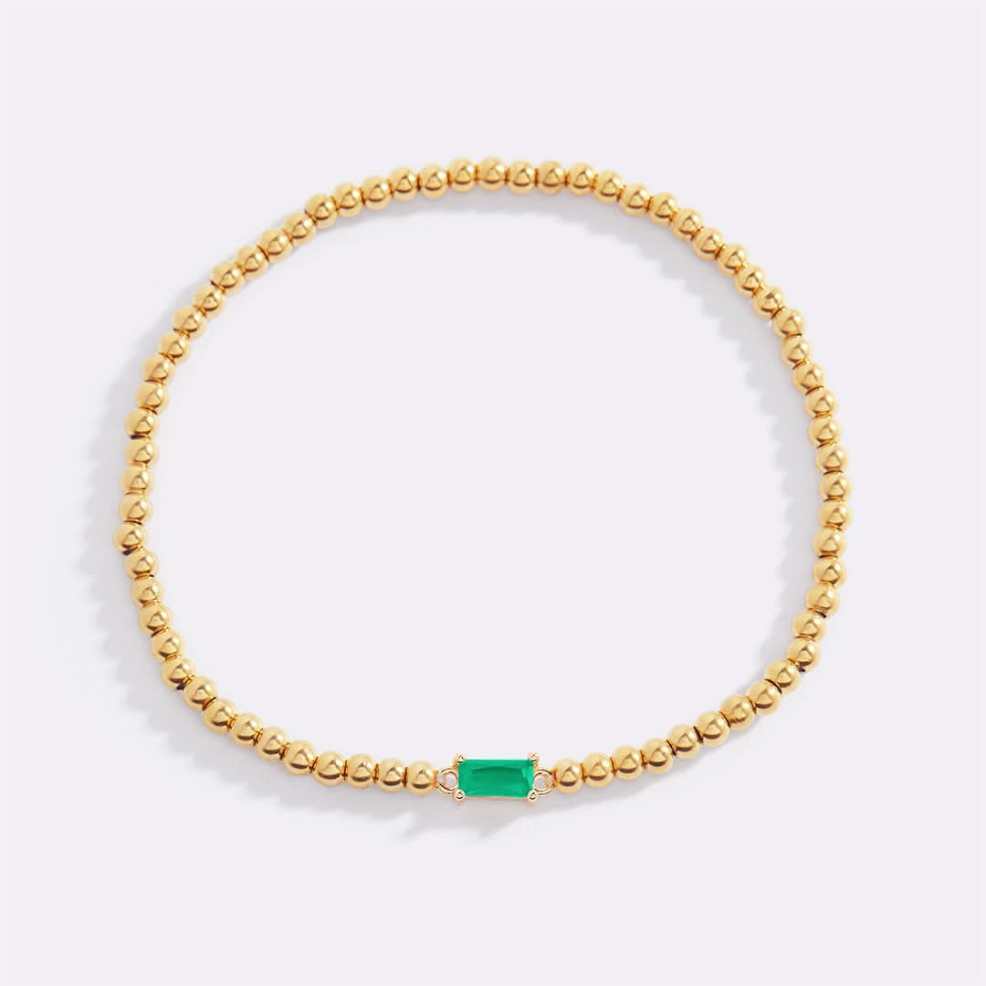 Bracciale con pietre di nascita in oro