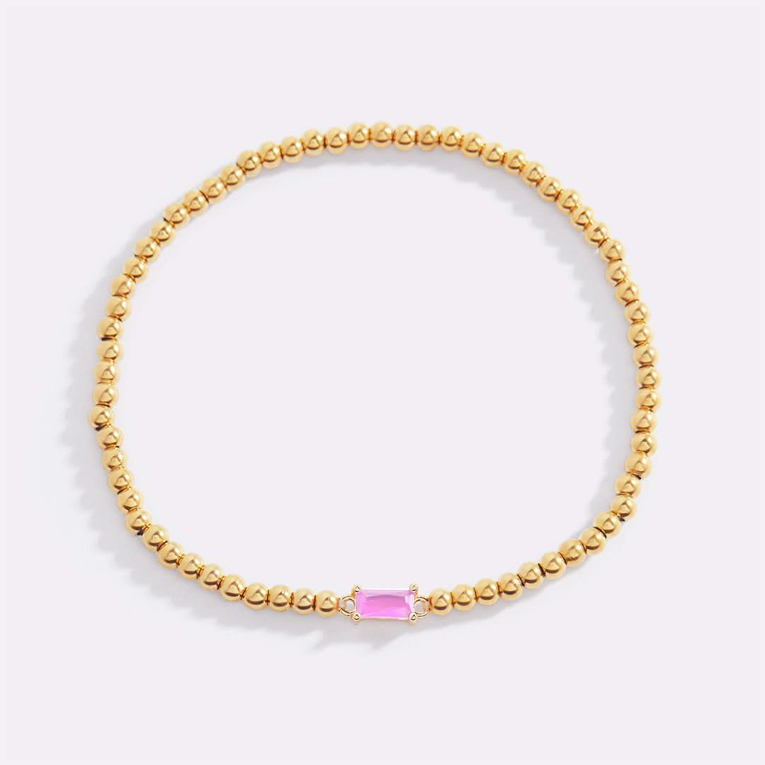 Bracciale con pietre di nascita in oro