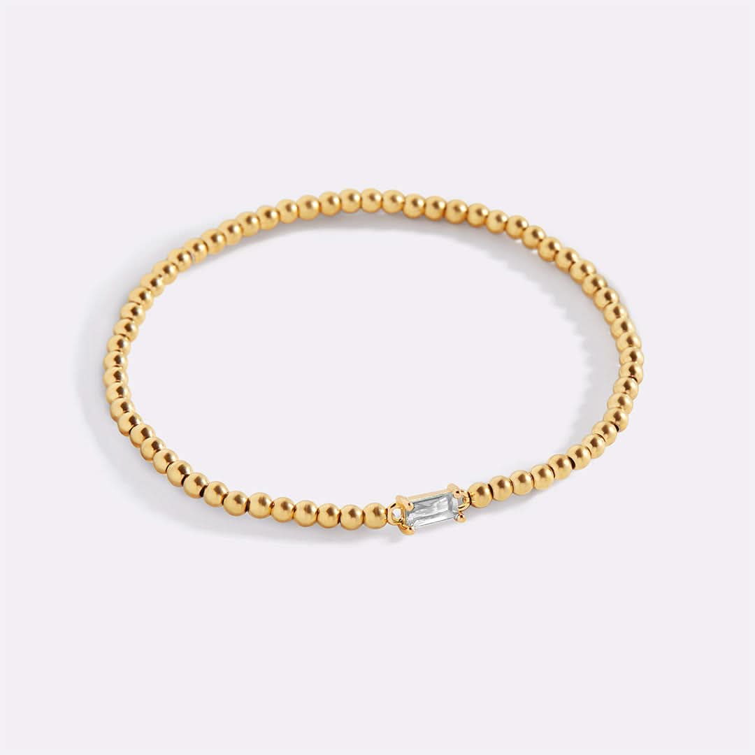Bracciale con pietre di nascita in oro