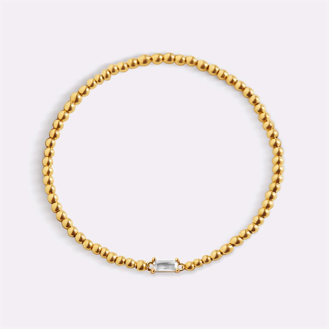 Bracciale con pietre di nascita in oro