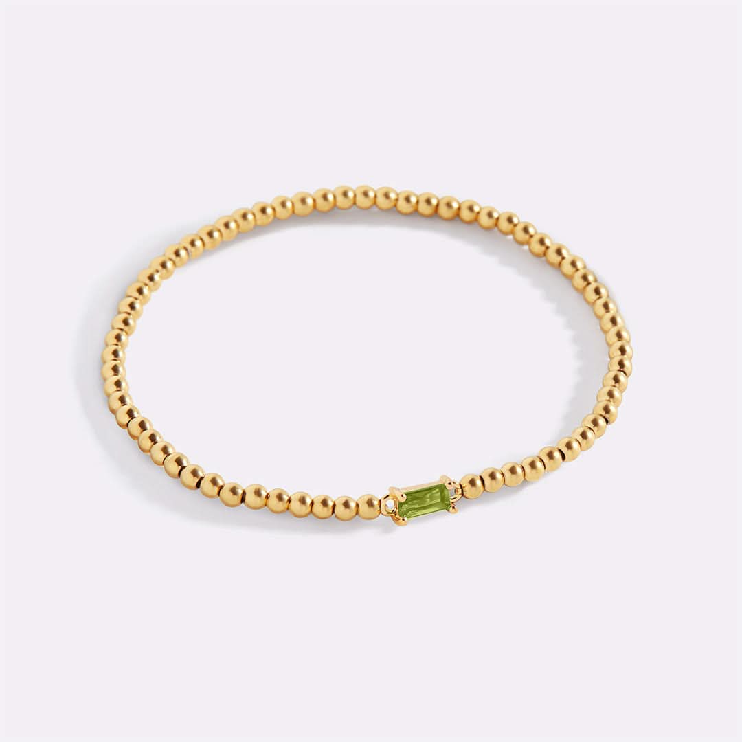 Bracciale con pietre di nascita in oro