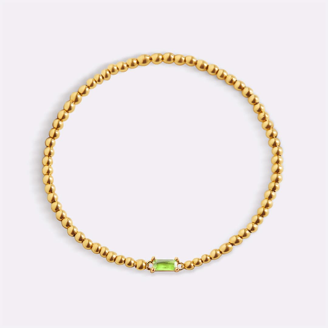 Bracciale con pietre di nascita in oro