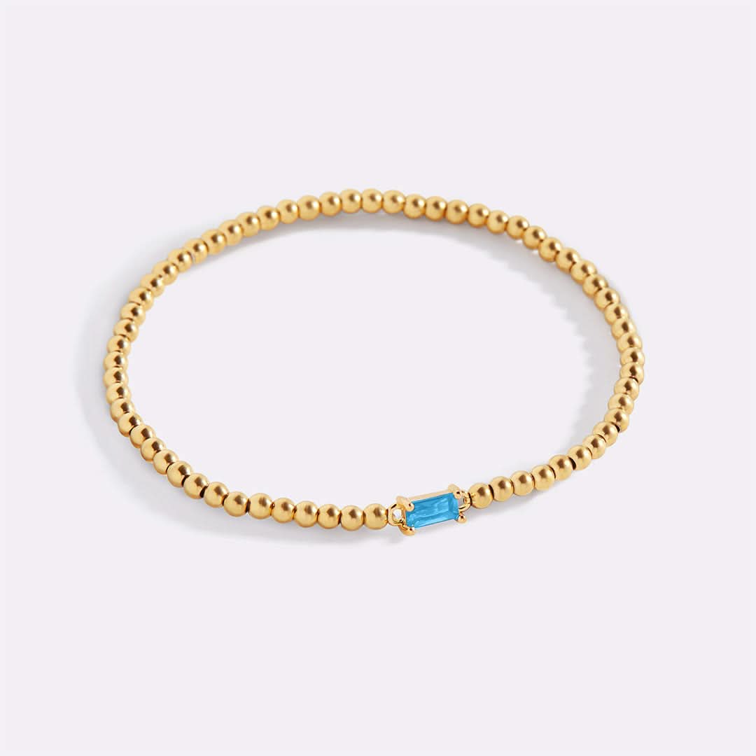 Bracciale con pietre di nascita in oro