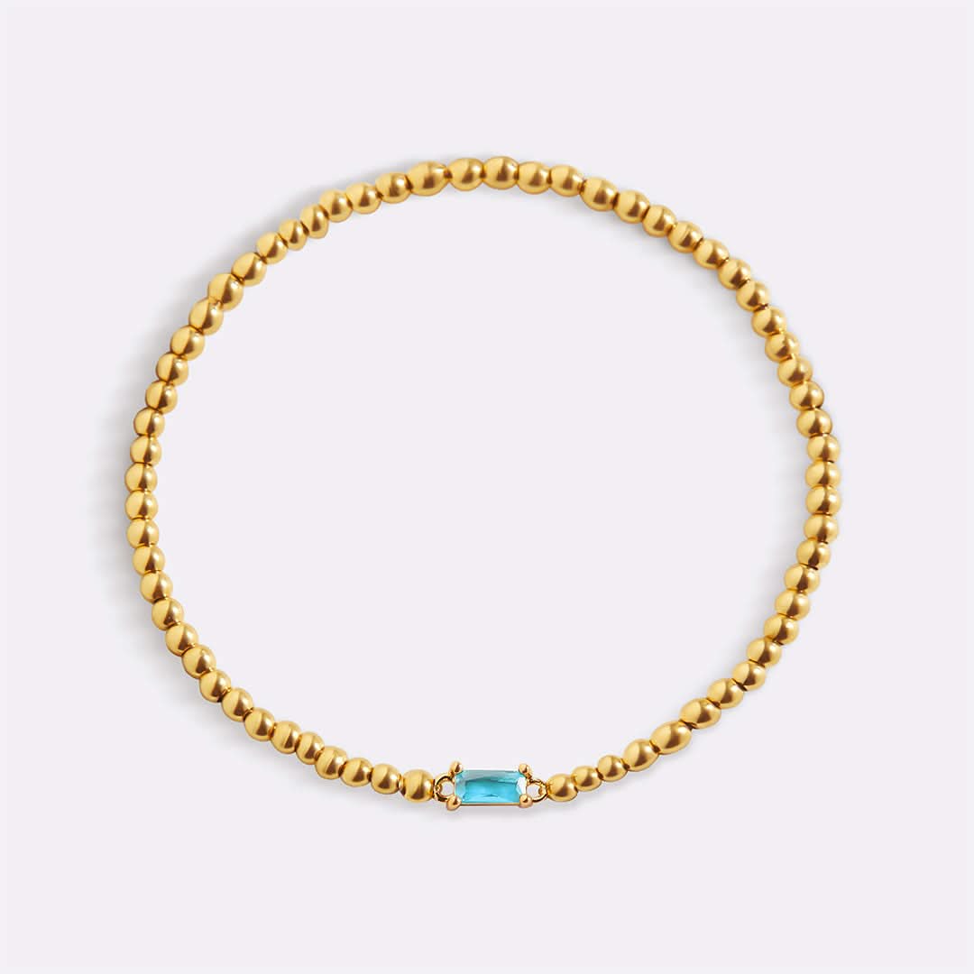 Bracciale con pietre di nascita in oro