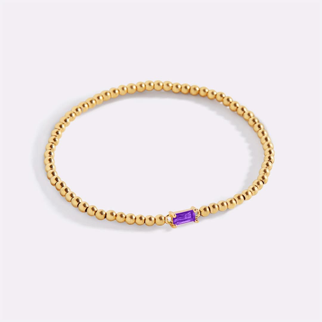 Bracciale con pietre di nascita in oro
