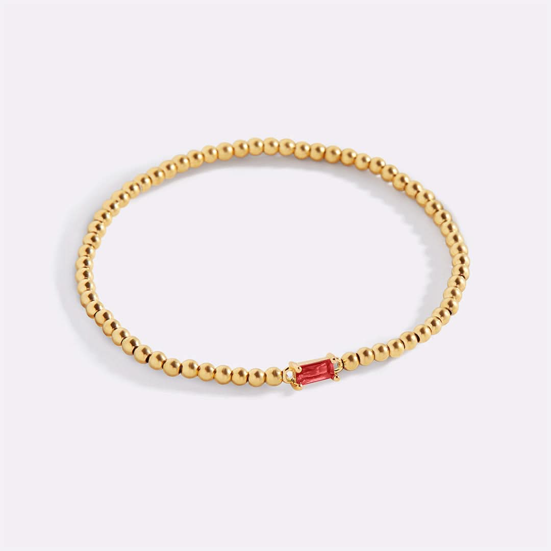 Bracciale con pietre di nascita in oro