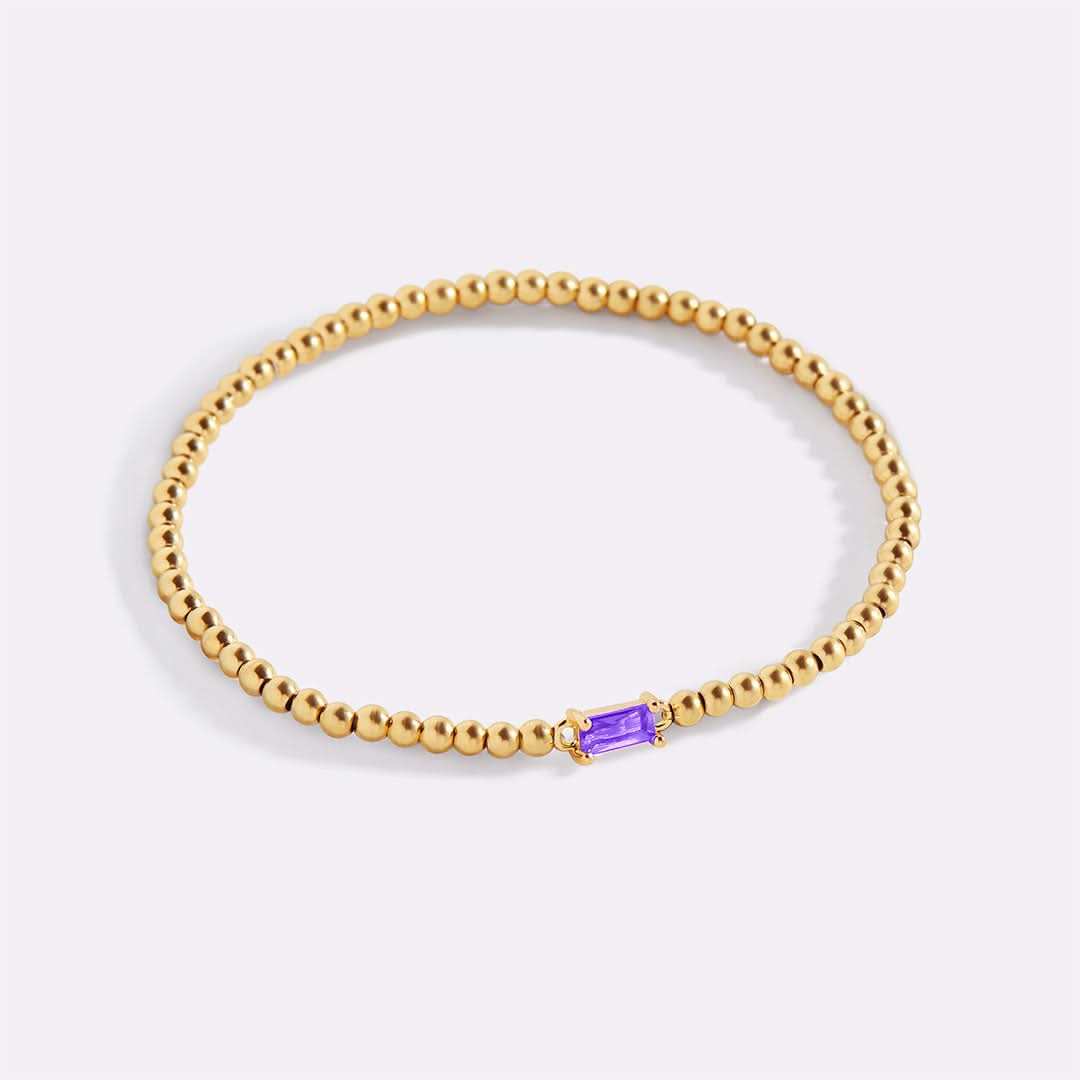 Bracciale con pietre di nascita in oro