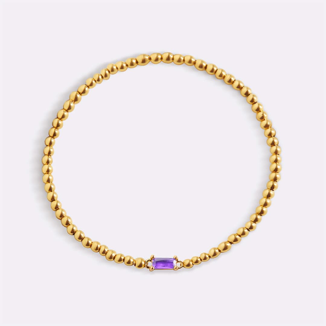 Bracciale con pietre di nascita in oro