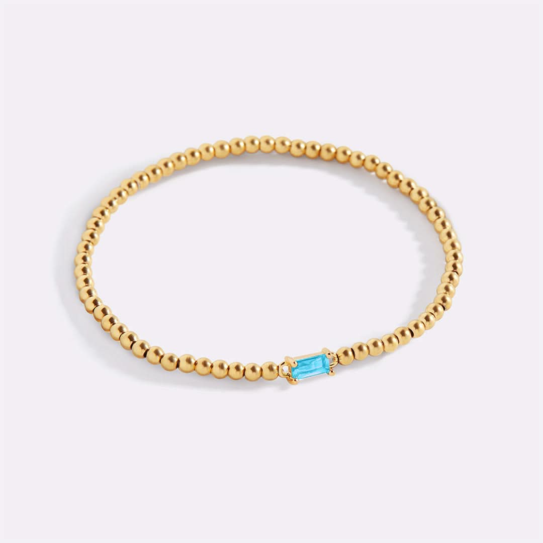 Bracciale con pietre di nascita in oro