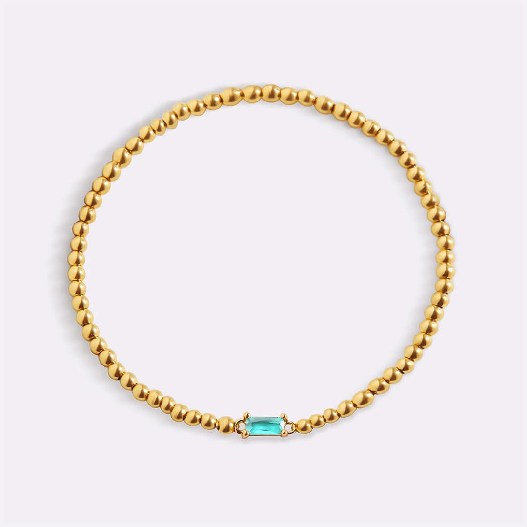 Bracciale con pietre di nascita in oro