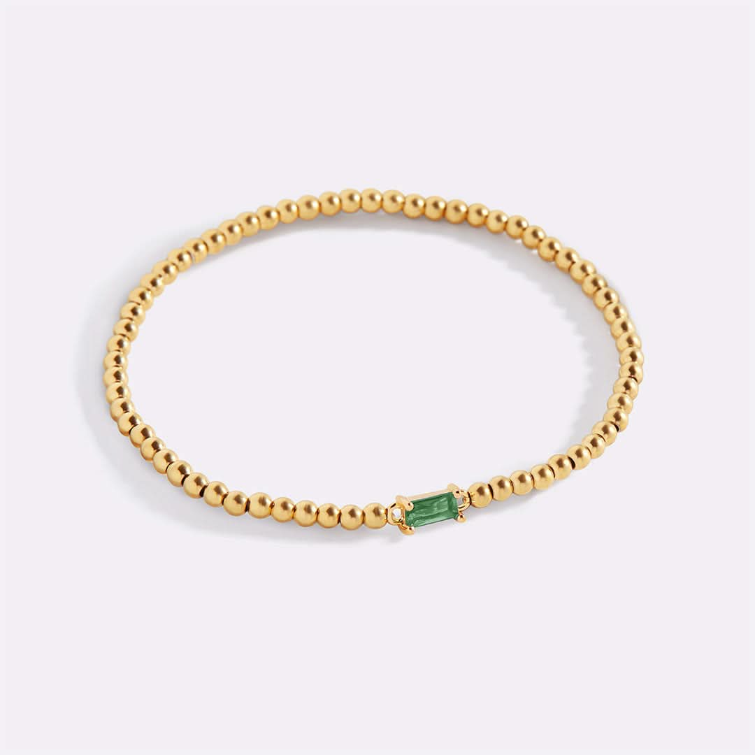 Bracciale con pietre di nascita in oro