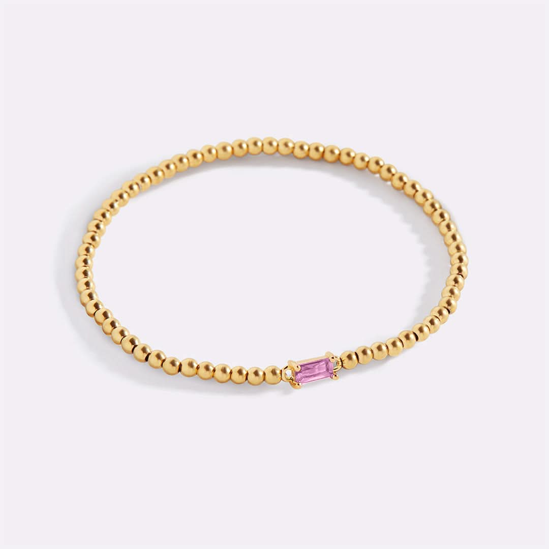 Bracciale con pietre di nascita in oro