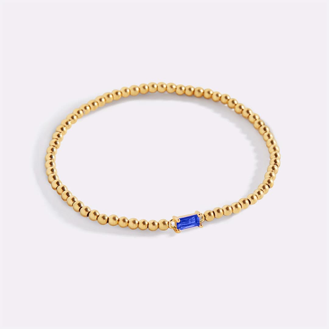 Bracciale con pietre di nascita in oro