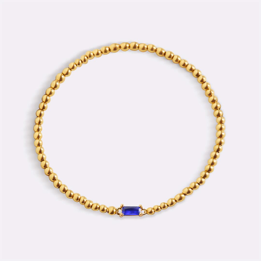Bracciale con pietre di nascita in oro