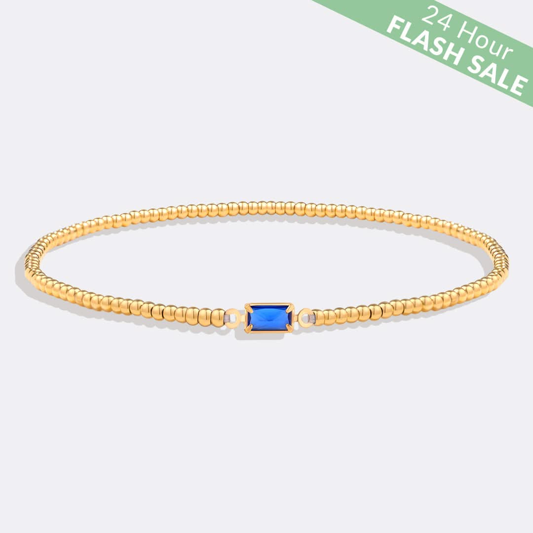 Bracciale con pietre di nascita in oro