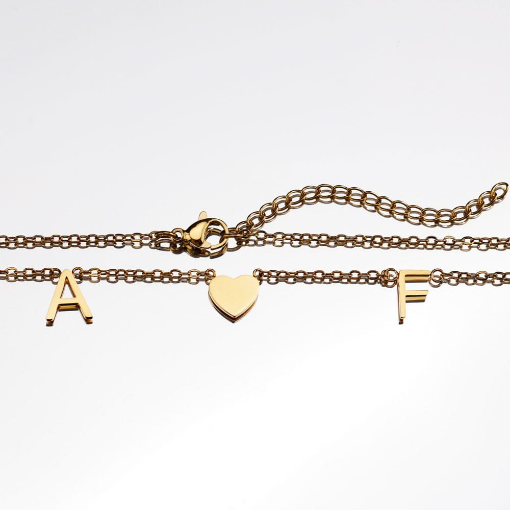 Collana Personalizzata con Iniziali Laterali