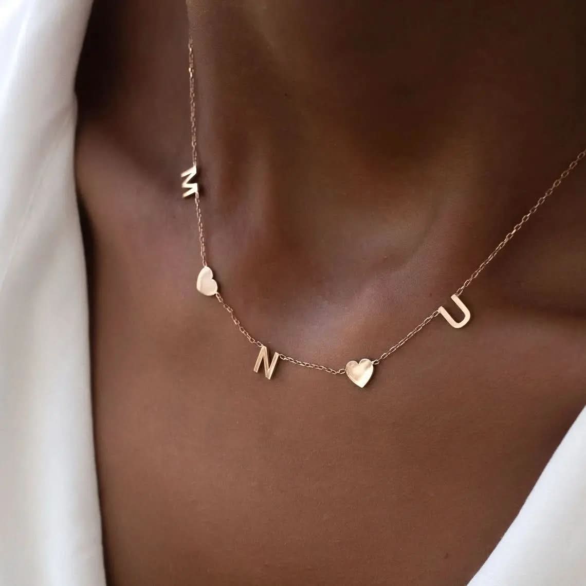 Collana Personalizzata con Iniziali Laterali