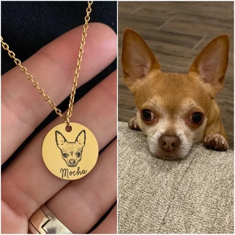 Collana con faccia di animale domestico™