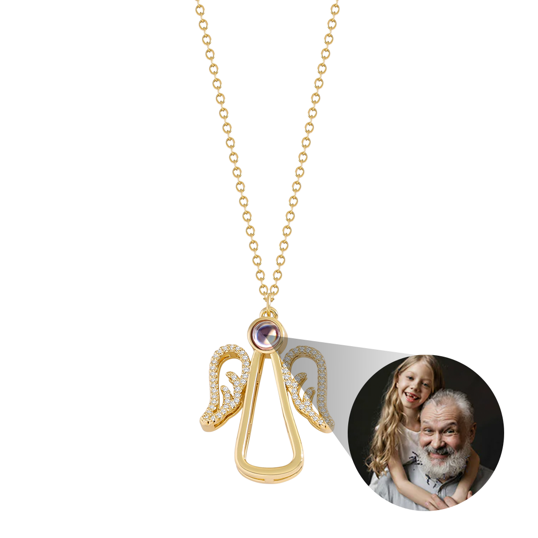 Collana personalizzata con foto di angeli